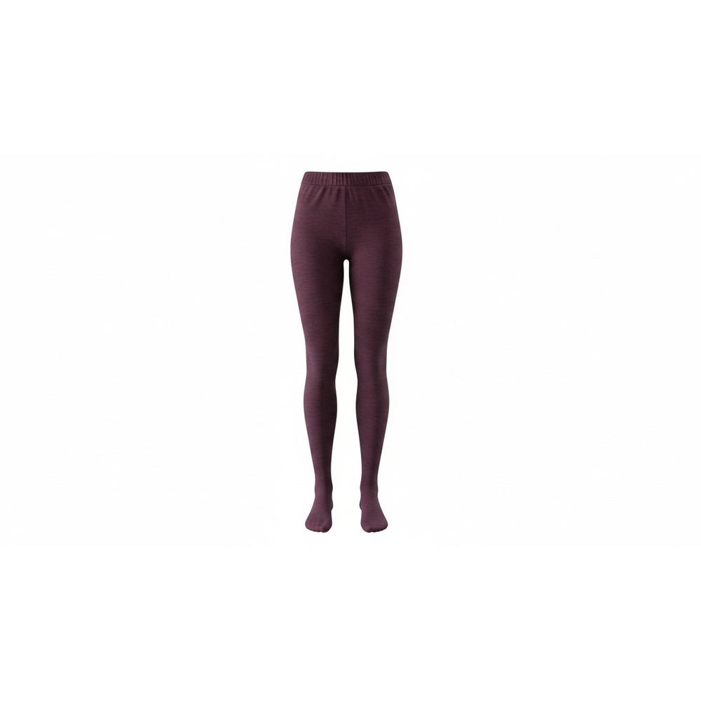 Xhilaration Footless Tights Womens M-L Burgundy Air Heathered Stretch Leggings